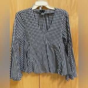 Aqua cotton top - size Large